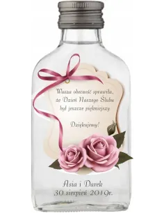 BUTELECZKI WESELNE Z NADRUKIEM UV 100ML - 20 szt.