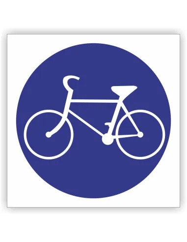 Znak drogowy Tablica informacyjna C13 droga dla rowerów -znak nakazu 30x30 cm