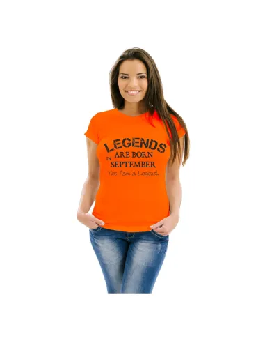 Koszulka z nadrukiem legends are born in september