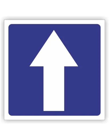 Znak drogowy Tablica informacyjna D3 droga jednokierunkowa -znak informacyjny 30x30 cm