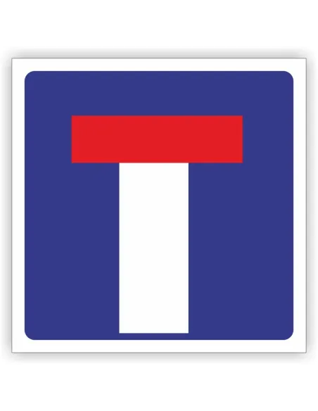 Znak drogowy Tablica informacyjna D4 droga bez przejazdu -znak informacyjny 30x30 cm