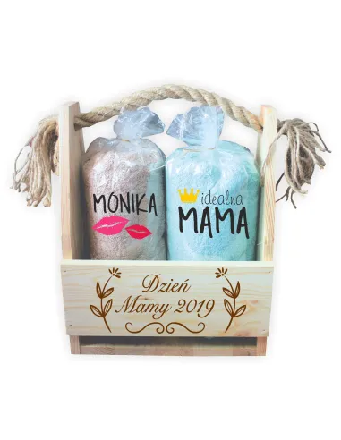 prezent na ślub wesele 2 ręczniki haft pudełko