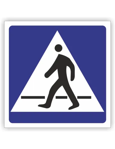 Znak drogowy Tablica informacyjna D6 przejście dla pieszych -znak informacyjny 30x30 cm