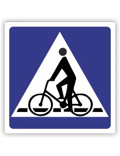 Znak drogowy Tablica informacyjna D6a przejazd dla rowerzystów -znak informacyjny 30x30 cm