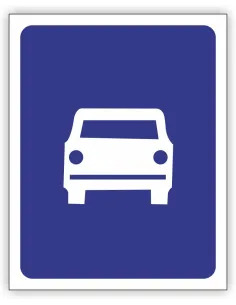 Znak drogowy Tablica informacyjna D7 droga ekspresowa -znak informacyjny 30x30 cm