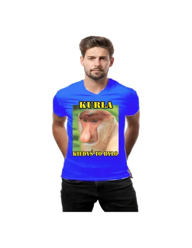 Śmieszna Koszulka Janusz Nosacz z nadrukiem Janusz kurła kiedyś to było