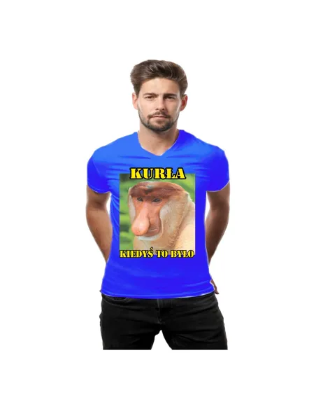 Śmieszna Koszulka Janusz Nosacz z nadrukiem Janusz kurła kiedyś to było