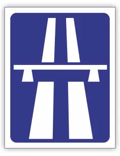 Znak drogowy Tablica informacyjna D9 autostrada -znak informacyjny 30x30 cm
