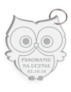 BRELOK pamiątka pasowania na ucznia ślubowania prezent dla dzieci