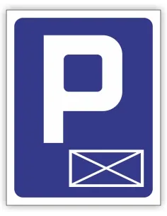 Znak drogowy Tablica informacyjna D18a parking- miejsce zastrzeżone -znak informacyjny 30x30 cm