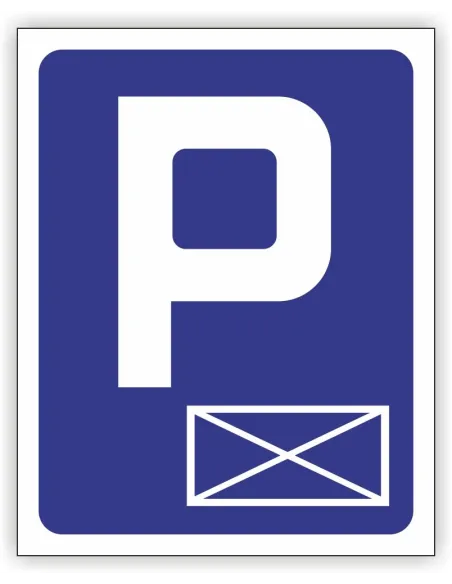 Znak drogowy Tablica informacyjna D18a parking- miejsce zastrzeżone -znak informacyjny 30x30 cm