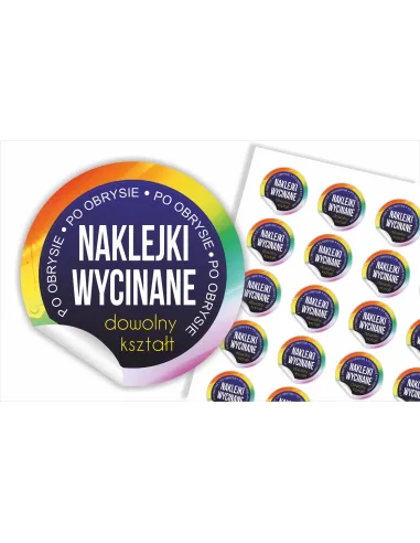 Naklejki reklamowe, etykiety, vlepki informacyjne