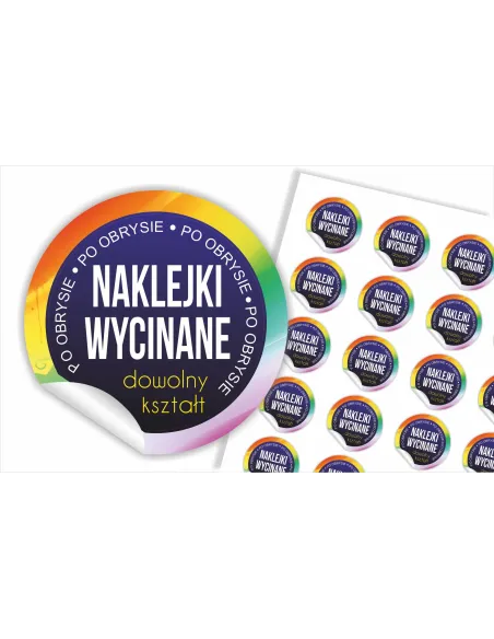 Naklejki reklamowe, etykiety, vlepki informacyjne