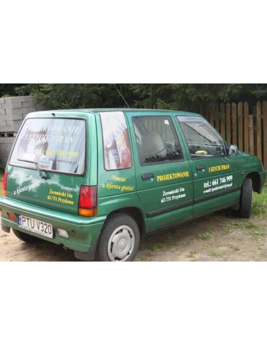 Reklama naklejka na samochód Folia reklamowa na auto pod wymiar
