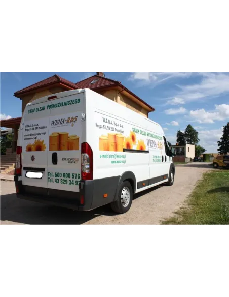 Reklama naklejka na samochód Folia reklamowa na auto pod wymiar