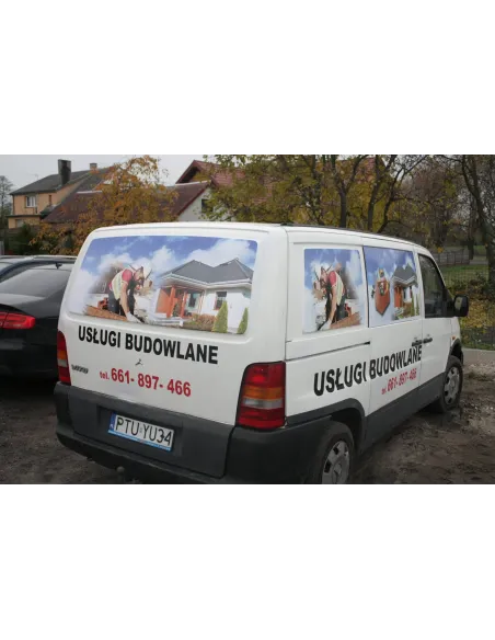 Reklama naklejka na samochód Folia reklamowa na auto pod wymiar