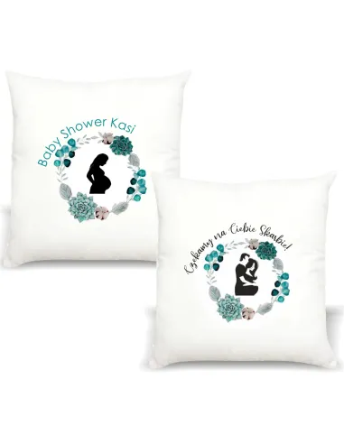 Poduszka z imieniem PREZENT dla mamy BABY SHOWER