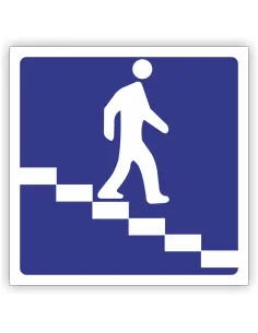 Znak drogowy Tablica informacyjna D35 przejście podziemne dla pieszych -znak informacyjny 30x30 cm