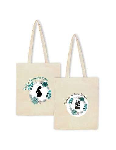 Torba z imieniem nadrukiem dla mamy BABY SHOWER