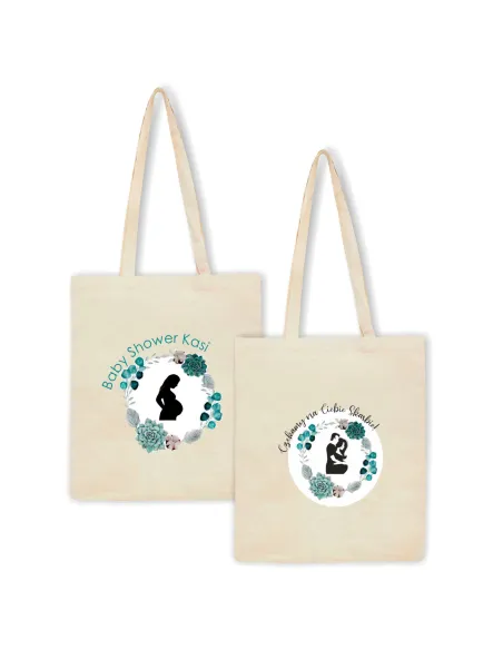 Torba z imieniem nadrukiem dla mamy BABY SHOWER