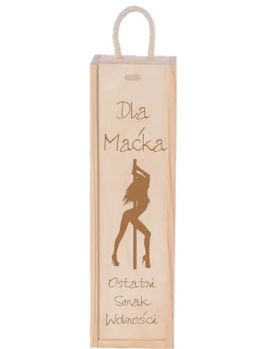 SKRZYNKA NA WINO prezent na wieczór kawalerski