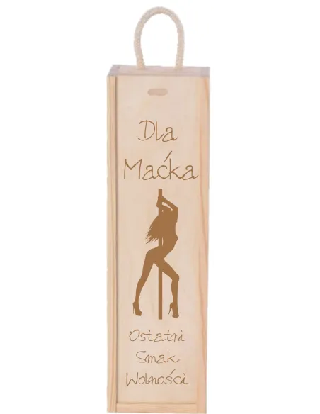 SKRZYNKA NA WINO prezent na wieczór kawalerski