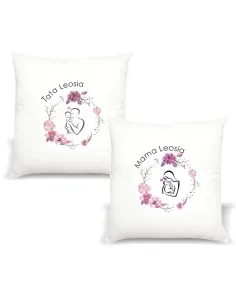 Poduszka z imieniem nadrukiem PREZENT dla TATY MAMY rodziców