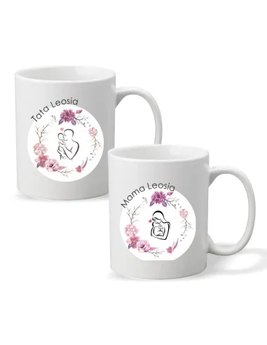 Kubek z imieniem nadrukiem PREZENT dla TATY MAMY