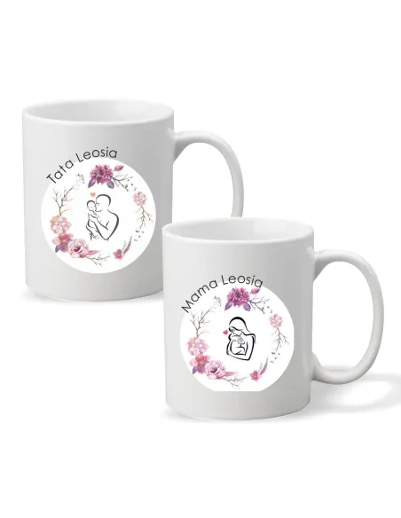 Kubek z imieniem nadrukiem PREZENT dla TATY MAMY