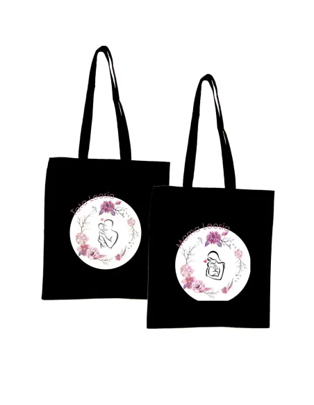 Torba z imieniem nadrukiem PREZENT dla TATY MŁODYCH RODZICÓW