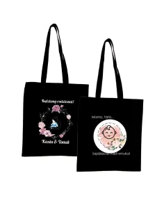 Torba z imieniem PREZENT dla przyszłych dziadków BĘDZIECIE MIELI WNUKA