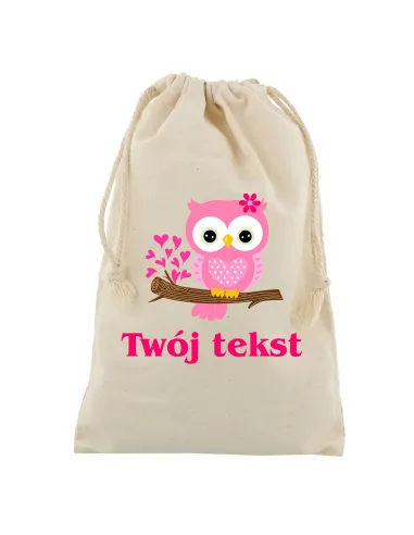 Worek z nadrukiem Twój tekst dziewczęcy