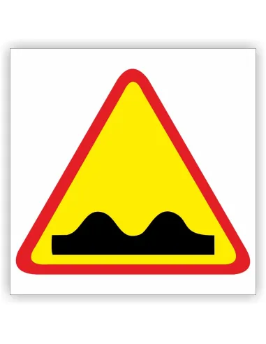 Znak drogowy Tablica informacyjna A-11 nierówna droga - znak ostrzegawczy 40x40 cm
