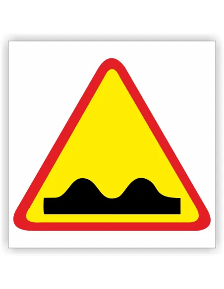 Znak drogowy Tablica informacyjna A-11 nierówna droga - znak ostrzegawczy 40x40 cm