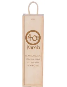 SKRZYNKA PUDEŁKO NA WINO prezent na urodziny 30 40