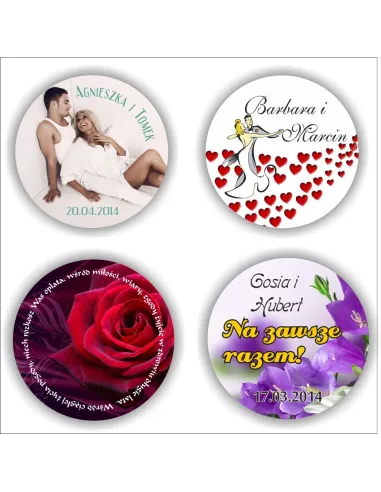 Przypinki buttony 56mm metalowe z dowolnym nadrukiem - od 50 do 100 sztuk