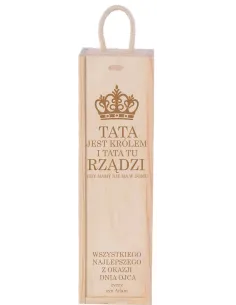 SKRZYNKA PUDEŁKO NA WINO prezent dla taty GRAWER