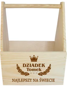 NOSIDŁO skrzynka NA PIWO prezent na DZIEŃ DZIADKA