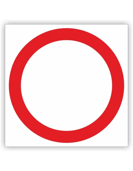 Znak drogowy Tablica informacyjna B1 zakaz ruchu w obu kierunkach - znak zakazu 40x40 cm