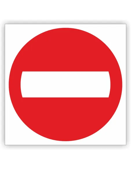 Znak drogowy Tablica informacyjna B2 zakaz wjazdu - znak zakazu 40x40 cm