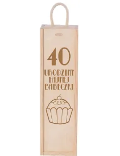 SKRZYNKA NA WINO prezent na urodziny 20 30 40 50