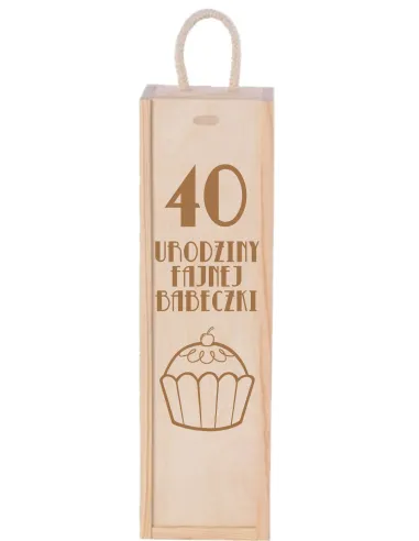 SKRZYNKA NA WINO prezent na urodziny 20 30 40 50