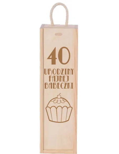SKRZYNKA NA WINO prezent na urodziny 20 30 40 50