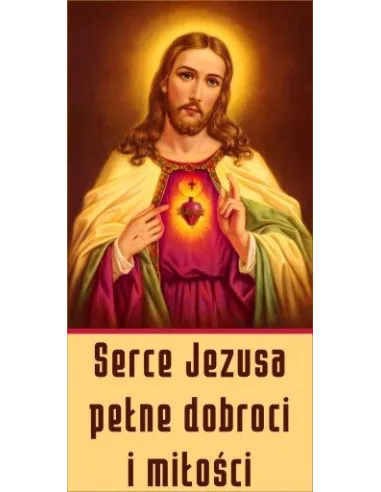 BANERY religijne Jezus Serce Jezusa dekoracja