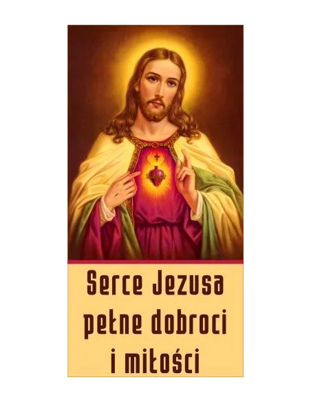 BANERY religijne Jezus Serce Jezusa dekoracja
