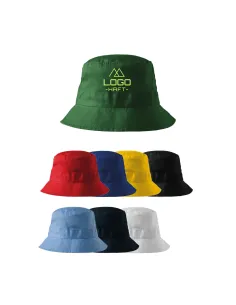 BUCKET KAPELUSZ CZAPKA z haftem LOGO FIRMY x5