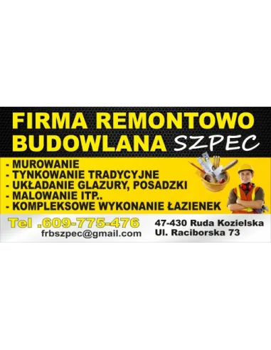 BANER Firma budowlana remonty wykończenia dom 1x2m