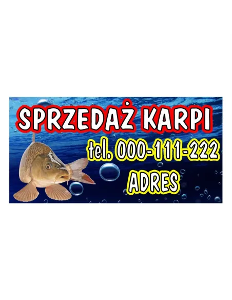 BANER SPRZEDAŻ KARPI RYBY ŚWIĄTECZNE