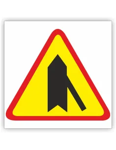 Znak drogowy Tablica informacyjna A-6d wlot drogi jednokierunkowej z prawej strony - znak ostrzegawczy 60x60 cm