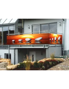 Osłona balkonowa NA WYMIAR na balkon widok kamień